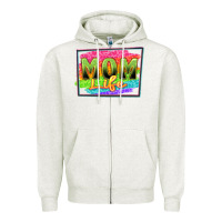 Oatmeal Heather mom life Zipper Hoodie - Zillion Design Studio