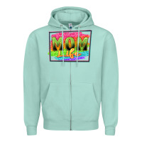 Seafoam mom life Zipper Hoodie - Zillion Design Studio