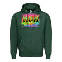 Sports Green mom life Zipper Hoodie - Zillion Design Studio