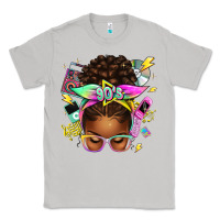 Moon Dust 90s afro messy bun Classic Tee - texasbilliewilder