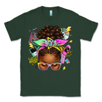 Sports Green 90s afro messy bun Classic Tee - texasbilliewilder