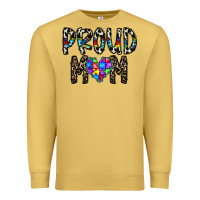 Antique Gold proud mom Premium Sweatshirt - CowhideDigitalArt