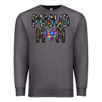 Charcoal Heather proud mom Premium Sweatshirt - CowhideDigitalArt