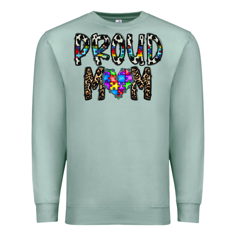 Proud Mom Premium Sweatshirt by CowhideDigitalArt | Teevron