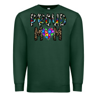 Sports Green proud mom Premium Sweatshirt - CowhideDigitalArt