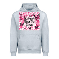 Heather Grey stronger than the storm Urban Hoodie - MaliasSmallBusiness