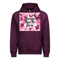 Mauve Wine stronger than the storm Urban Hoodie - MaliasSmallBusiness