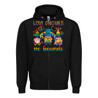 Black pride gnomies Zipper Hoodie - texasbilliewilder
