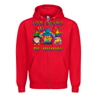 Red pride gnomies Zipper Hoodie - texasbilliewilder