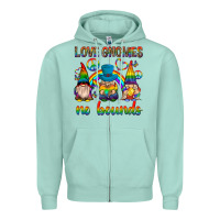 Seafoam pride gnomies Zipper Hoodie - texasbilliewilder
