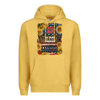 Antique Gold Western God Bless America Premium Hoodie - LillyAllenDesigns