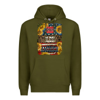Army Green Western God Bless America Premium Hoodie - LillyAllenDesigns