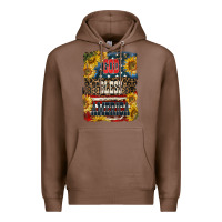 Chestnut Western God Bless America Premium Hoodie - LillyAllenDesigns