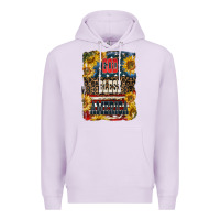 Lilac Western God Bless America Premium Hoodie - LillyAllenDesigns