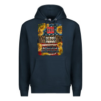 Navy Western God Bless America Premium Hoodie - LillyAllenDesigns