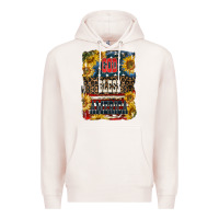 Pale Pink Western God Bless America Premium Hoodie - LillyAllenDesigns