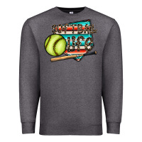 Charcoal Heather softball life Premium Sweatshirt - CowhideDigitalArt