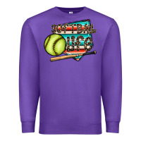 Purple softball life Premium Sweatshirt - CowhideDigitalArt