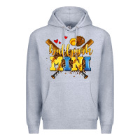 Heather Grey ballpark mini Premium Hoodie - AdoDesignShop