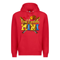 Red ballpark mini Premium Hoodie - AdoDesignShop