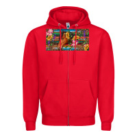 Red Brown horse with flowers and leopard Zipper Hoodie - RanaPortraitStore