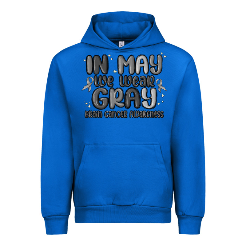 In May We Wear Gray Brain Cancer Awareness Urban Hoodie by MaliasSmallBusiness | Teevron