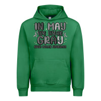 Emerald in may we wear gray brain cancer awareness Urban Hoodie - MaliasSmallBusiness