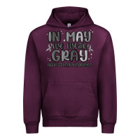 Mauve Wine in may we wear gray brain cancer awareness Urban Hoodie - MaliasSmallBusiness