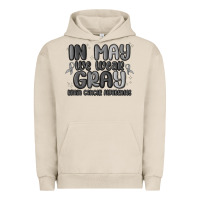 Pigment French Oak in may we wear gray brain cancer awareness Urban Hoodie - MaliasSmallBusiness