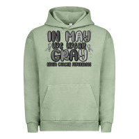 Pigment Oil Green in may we wear gray brain cancer awareness Urban Hoodie - MaliasSmallBusiness