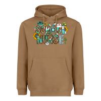 Toasted Coconut school nurse Heavyweight Hoodie - CowhideDigitalArt