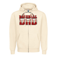 Sandshell baseball dad Zipper Hoodie - Zillion Design Studio