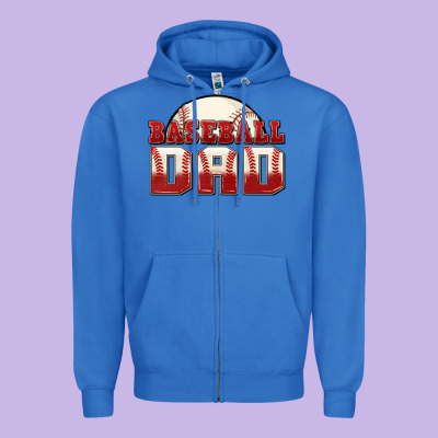 Zipper Hoodie baseball dad