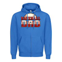 True Royal baseball dad Zipper Hoodie - Zillion Design Studio