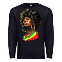 Black juneteenth black women Premium Sweatshirt - HRA Design Shop