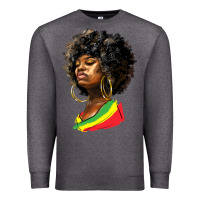 Charcoal Heather juneteenth black women Premium Sweatshirt - HRA Design Shop