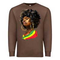 Chestnut juneteenth black women Premium Sweatshirt - HRA Design Shop