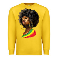 Lemon juneteenth black women Premium Sweatshirt - HRA Design Shop