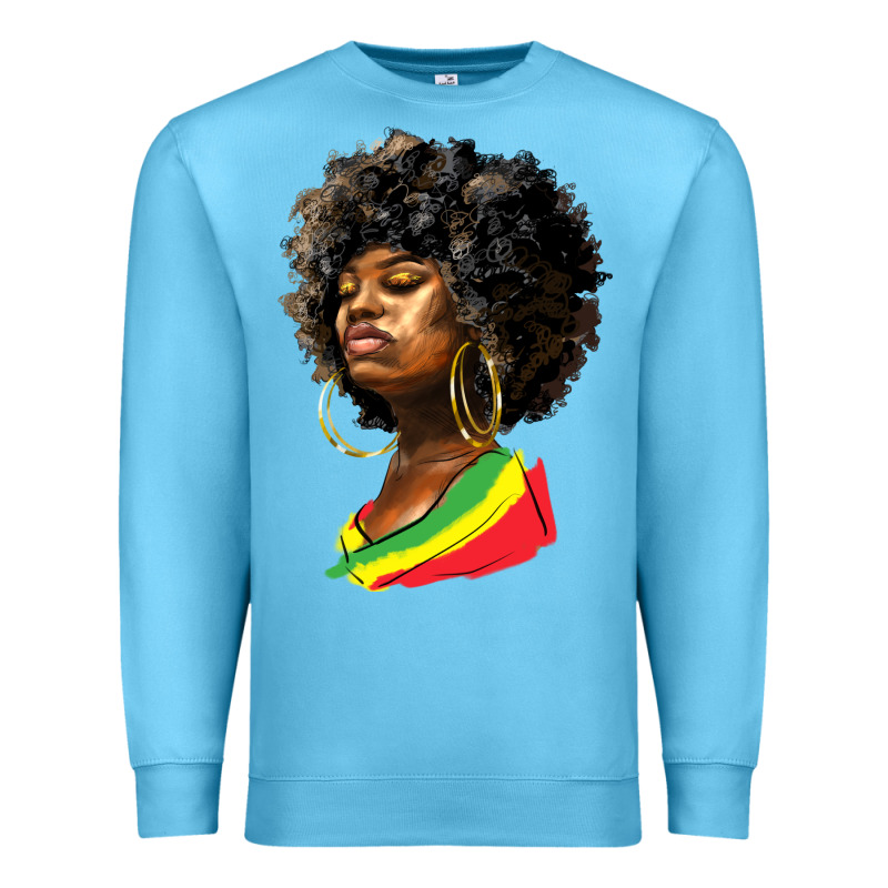 Juneteenth Black Women Premium Sweatshirt by HRA Design Shop | Teevron