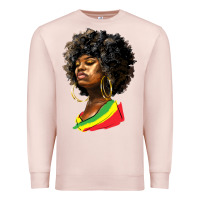 Pale Pink juneteenth black women Premium Sweatshirt - HRA Design Shop