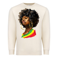 Sandshell juneteenth black women Premium Sweatshirt - HRA Design Shop