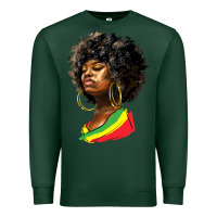 Sports Green juneteenth black women Premium Sweatshirt - HRA Design Shop