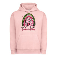 Pigment Salmon summer vibes Urban Hoodie - MaliasSmallBusiness