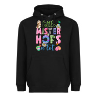 Black Little mister hops a lot Easter Heavyweight Hoodie - Neo Western