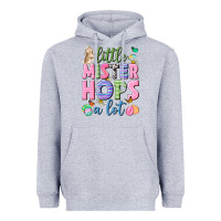 Heather Grey Little mister hops a lot Easter Heavyweight Hoodie - Neo Western
