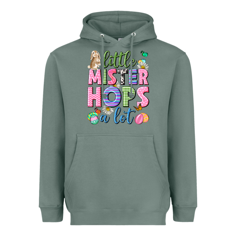 Little Mister Hops A Lot Easter Heavyweight Hoodie by Neo Western | Teevron