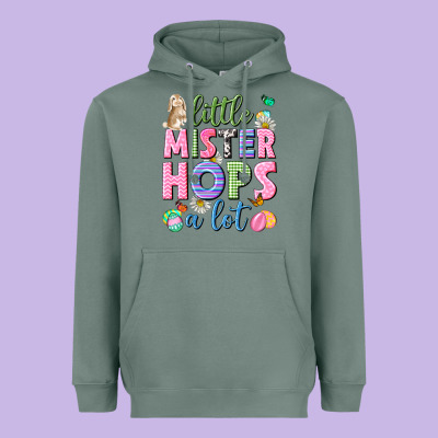 Little Mister Hops A Lot Easter Heavyweight Hoodie Designed By Neo Western