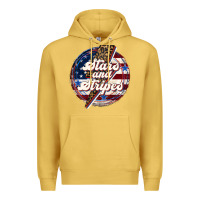 Antique Gold Western Stars and Stripes Premium Hoodie - LillyAllenDesigns