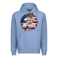 Colony Blue Western Stars and Stripes Premium Hoodie - LillyAllenDesigns