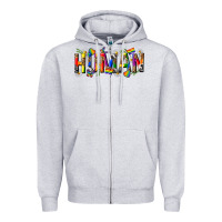 Heather Grey pride human Zipper Hoodie - texasbilliewilder